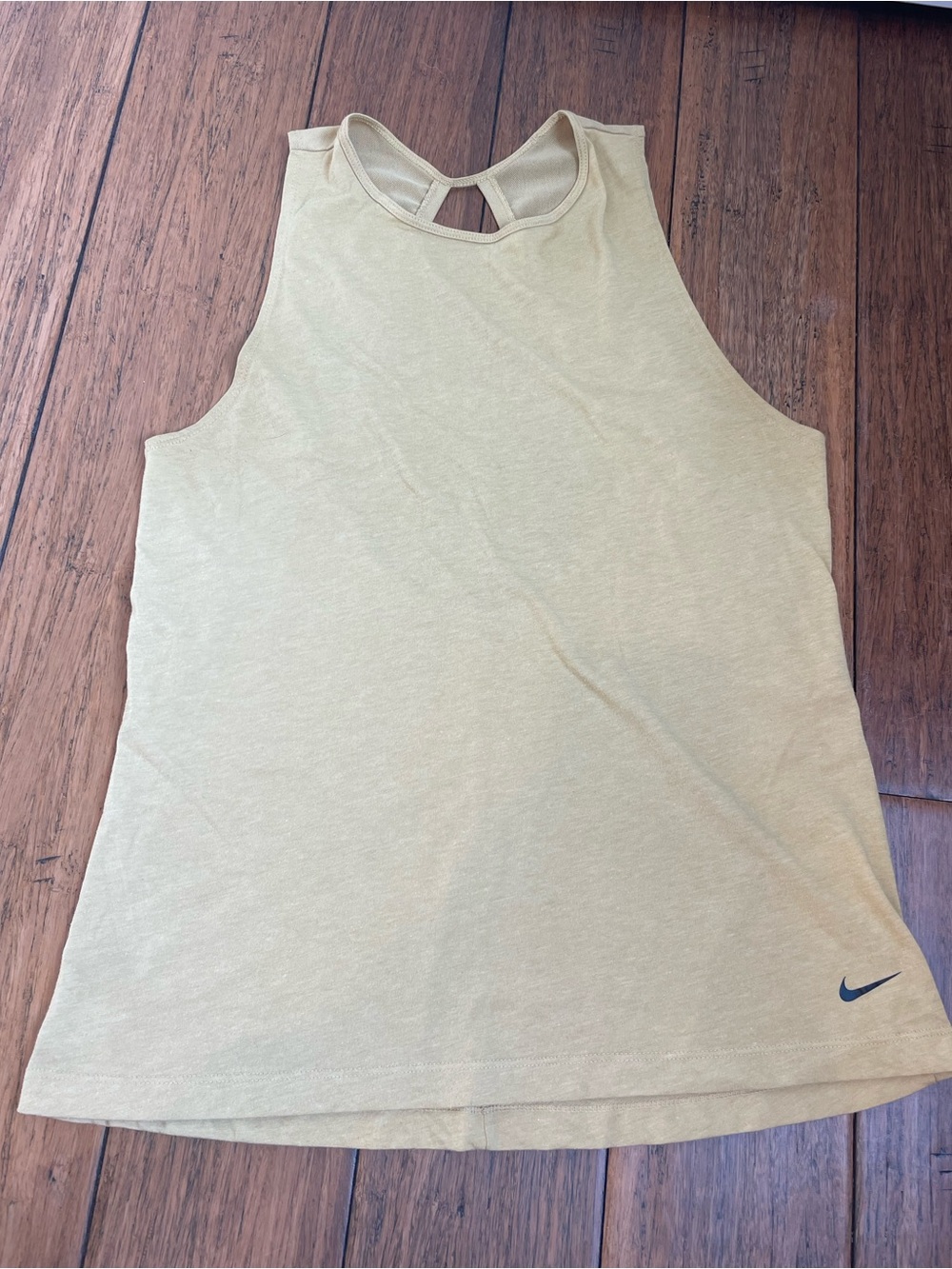 Nike Women's Yellow Open Back Tank Top